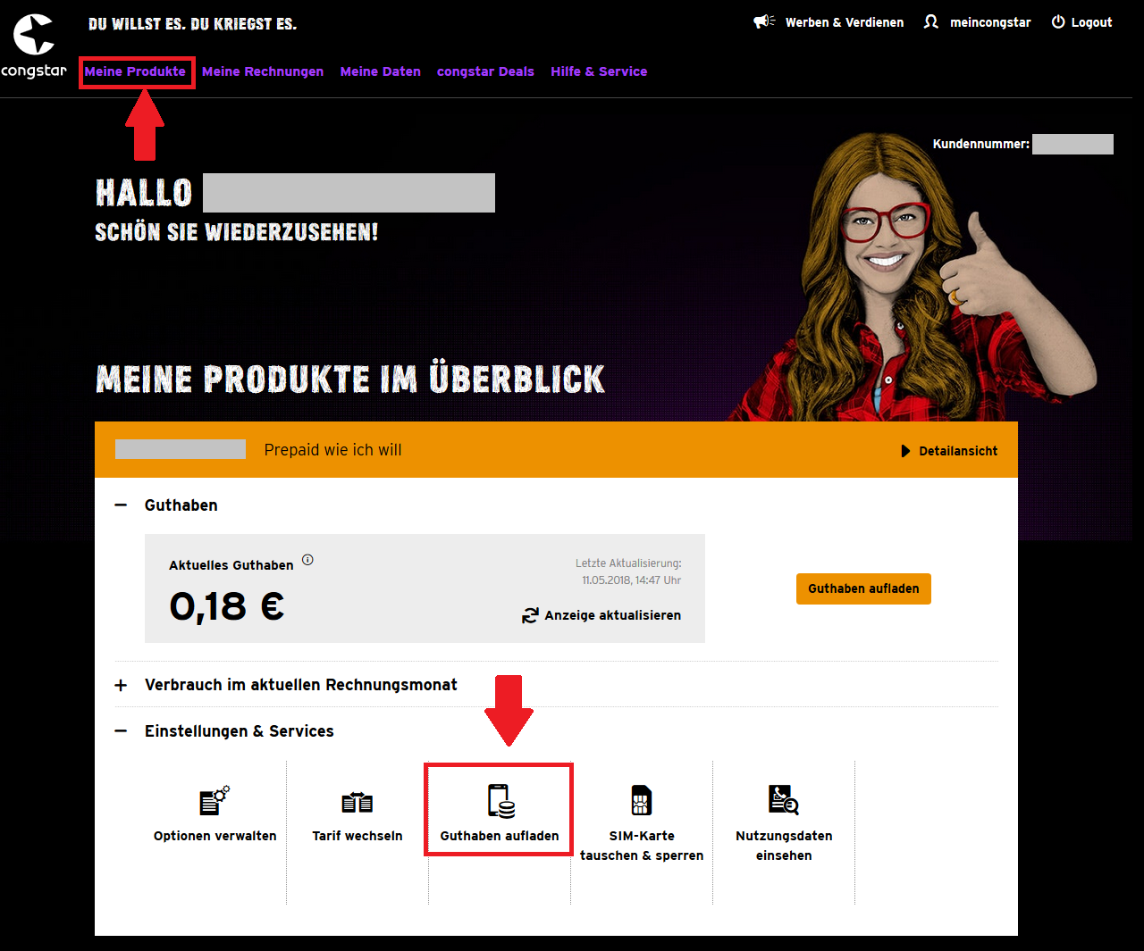 Alles rund ums Guthaben: Aufladen & Abrufen - Prepaidtarife - congstar  Support Forum